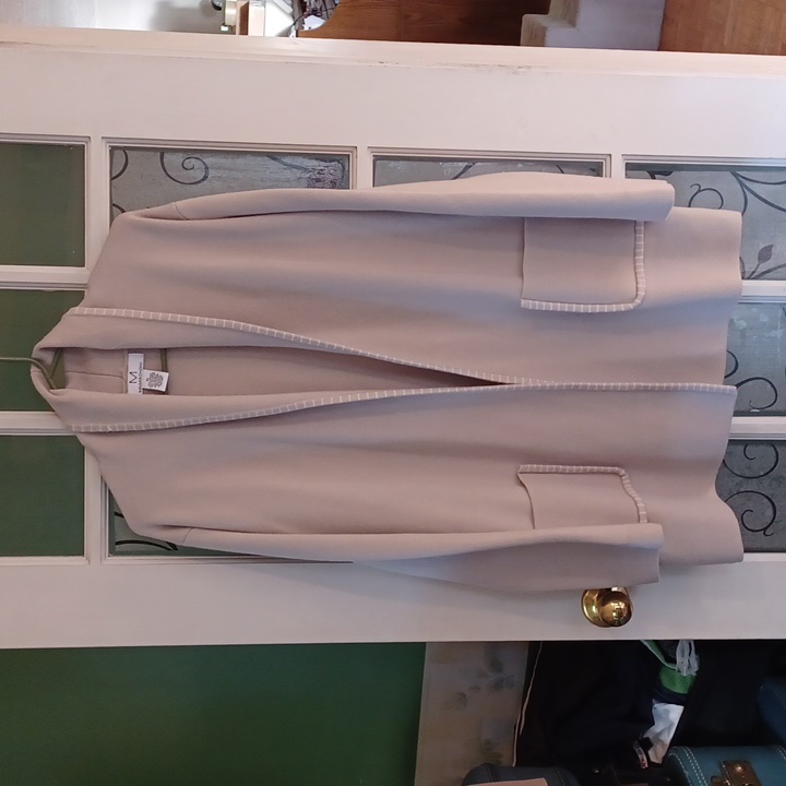 Magaschoni Long Sweater Jacket Size Xlarge Tan Color